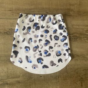 Sabo skirt Australian designer leopard neoprene high waist pencil skirt M EUC